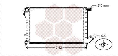 VAN WEZEL Radiators, Motora dzesēšanas sistēma 09002195